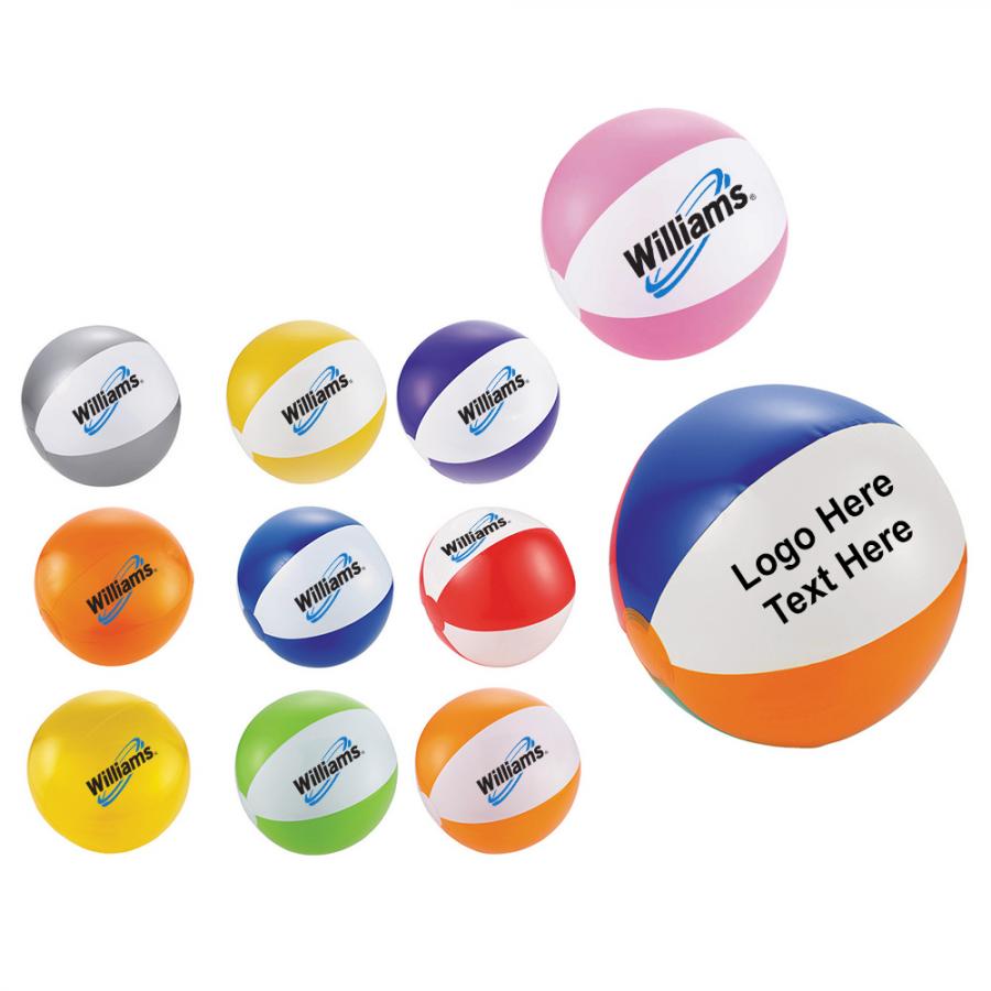 12 Inch Personalized Inflatable Beach Balls One Color Beach Balls